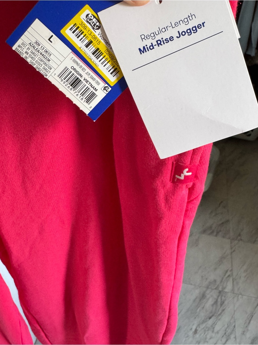 JoyLab Hot Pink Ribbed Lounge Pants - Picture 4 of 7